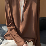 Commuting V-Split Binding Shirt