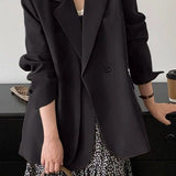 Commuting Single-Breasted Flap Pocket Blazer