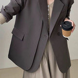 Commuting Single-Breasted Flap Pocket Blazer