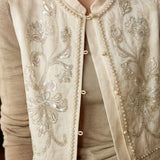 Elegant Sequin Embroidered Jacquard Vest