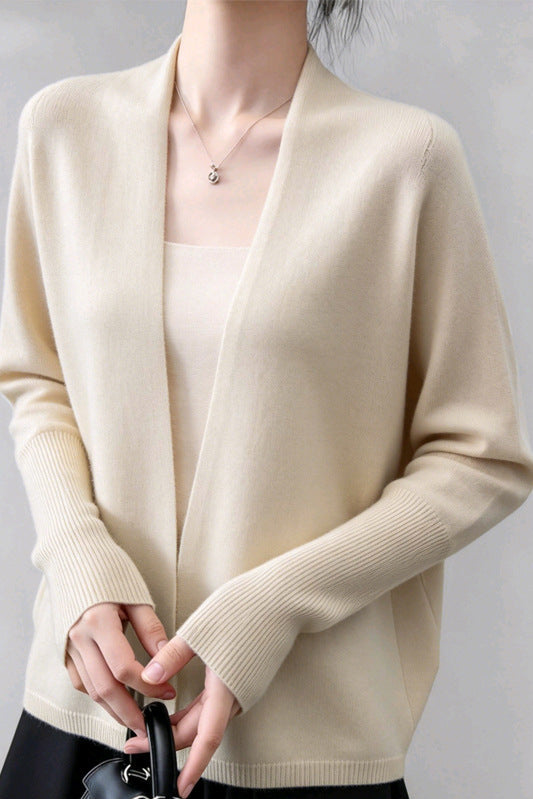 Elegant Shawl Style Knit Cardigan