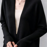 Elegant Shawl Style Knit Cardigan