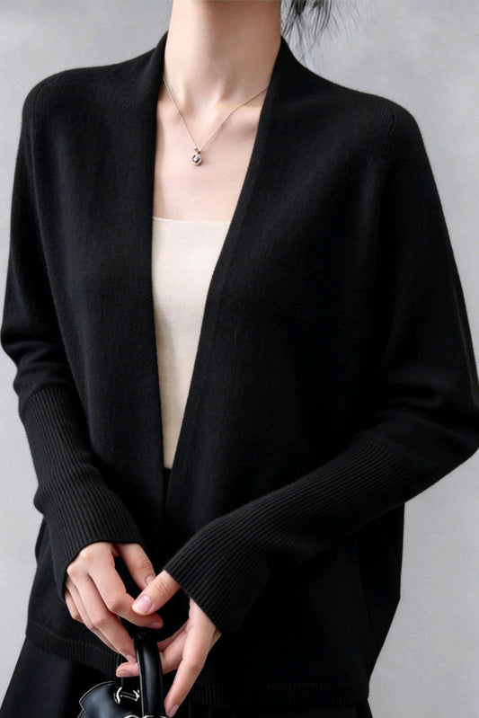 Elegant Shawl Style Knit Cardigan