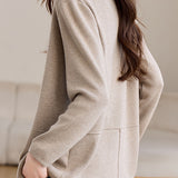 Versatile Double Breasted Seam Detail Knit Cardigan