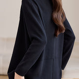 Versatile Double Breasted Seam Detail Knit Cardigan
