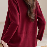 Versatile Double Breasted Seam Detail Knit Cardigan