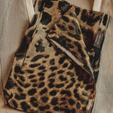 Chic Leopard Print Long Silk Scarf