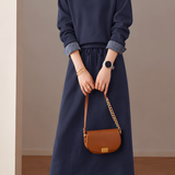 Casual Layered Look Plaid Patchwork Cotton Sweatshirt and Skirt Set