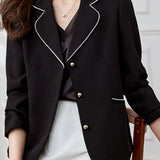 Versatile Collared Single Breasted Blazer