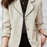Versatile Collared Single Breasted Blazer