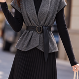 Chic Collared Sleeveless Waistcoat