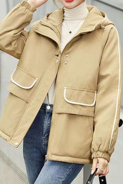 Casual Hooded Utility Padded Jacket - liwisi