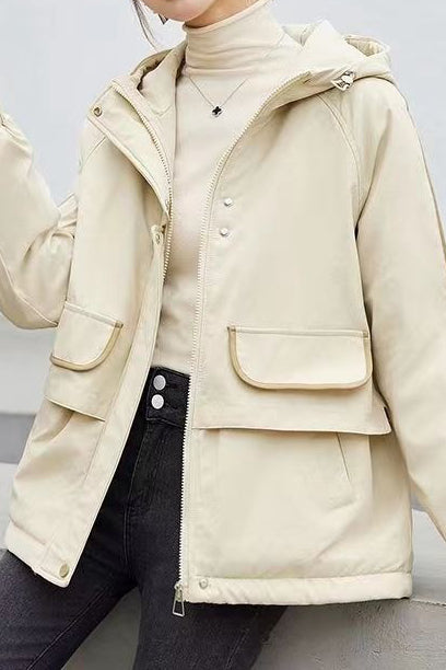 Casual Hooded Utility Padded Jacket - liwisi