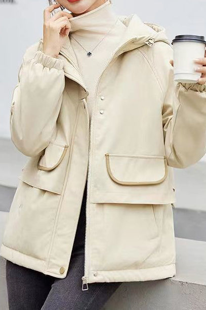 Casual Hooded Utility Padded Jacket - liwisi