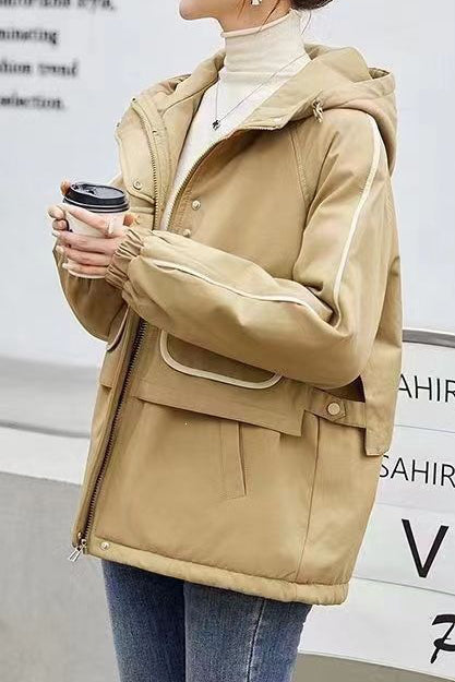 Casual Hooded Utility Padded Jacket - liwisi