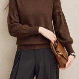 French Chic Turtleneck Long Sleeve Knit Sweater - liwisi