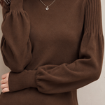 French Chic Turtleneck Long Sleeve Knit Sweater - liwisi