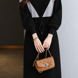 Chic Colorblock Mock Neck Knit Dress - liwisi