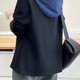 Casual Colorblock Hooded Half Zip Long Sleeve Sweatshirt - liwisi