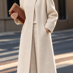 Chic Stand Collar Mid-Length Wool Blend Coat - liwisi
