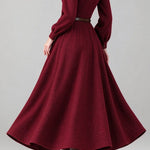 French Chic Crew Neck Balloon Sleeve Dress - liwisi