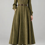 French Chic Crew Neck Balloon Sleeve Dress - liwisi