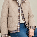 Casual Diamond Quilted Collared Padded Jacket - liwisi