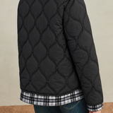 Casual Diamond Quilted Collared Padded Jacket - liwisi