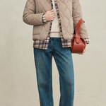 Casual Diamond Quilted Collared Padded Jacket - liwisi