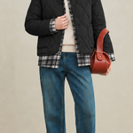 Casual Diamond Quilted Collared Padded Jacket - liwisi