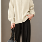 Casual Colorblock Collared Long Sleeve Knit Cardigan - liwisi