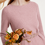Delicate Asymmetrical Knit Sweater and Pleated Mesh Skirt Set - liwisi