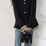 Chic Colorblock Collared Long Sleeve Shirt - liwisi