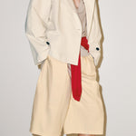 Casual Collared Cropped Trench Jacket - liwisi