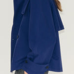Casual Collared Cropped Trench Jacket - liwisi