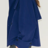 Casual Collared Cropped Trench Jacket - liwisi