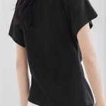 Minimalist versatile asymmetrical T-shirt - liwisi