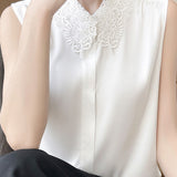 Polo collar sleeveless shirt - liwisi