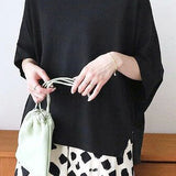 Comfortable batwing sleeve T-shirt