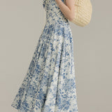 Printed Cami A-line Maxi Dress