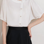 Minimalist asymmetric design shirt - liwisi