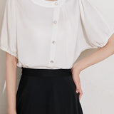 Minimalist asymmetric design shirt - liwisi