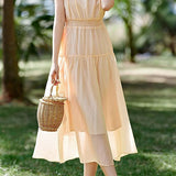 Flowy Pleated Vacation Dress
