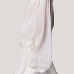 V-neck long sleeve shirt with tie and short skirt two-piece set - liwisi