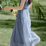 Flowy Pleated Vacation Dress