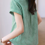 Solid Color Jacquard Shirt - liwisi