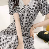 Peter Pan collar vintage French dress