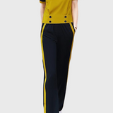 Collared Color Block Two-Piece Set