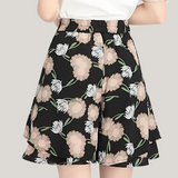 Floral chiffon wide-leg palazzo pants