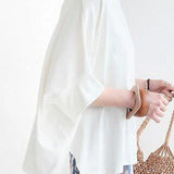 Comfortable batwing sleeve T-shirt